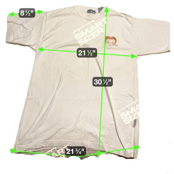 Betty Boop Embroidery T-Shirt Toon Time Large White 100% Cotton Vintage Cartoon - Picture 4 of 11